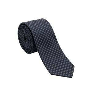 Canali Blue Textured Pattern 100% Silk Tie